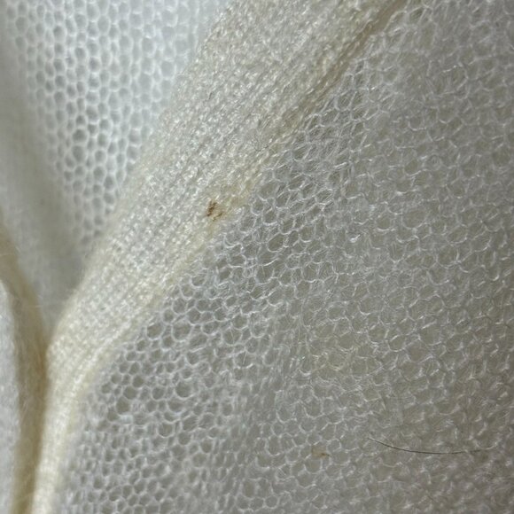 J. Jill Womens XL Open-Front Lightweight Mohair Blend Cardigan Sweater Cream - Picture 8 of 8